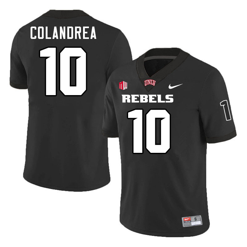 #10 Anthony Colandrea UNLV Rebels College Football Jersey Stitched-Black